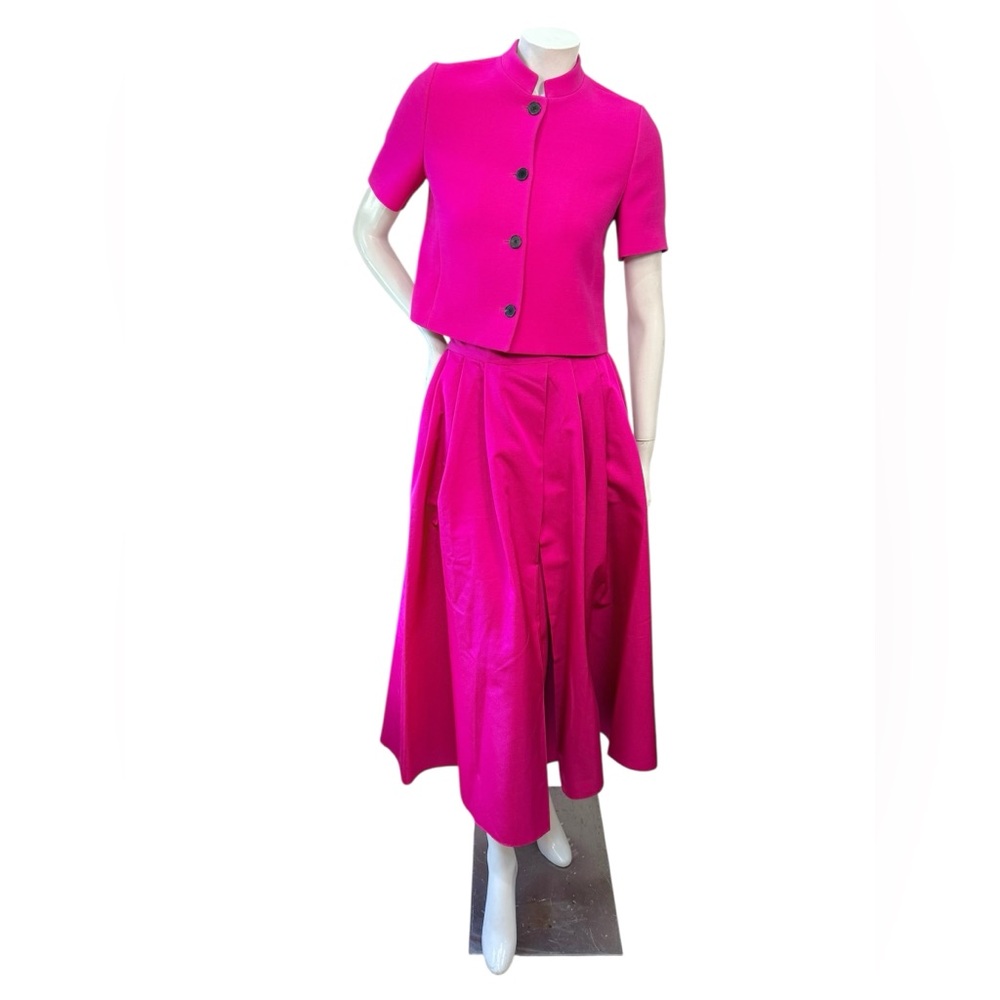Christian Dior Fuchsia Skirt Suit Set Size 4 | 2023 Collection